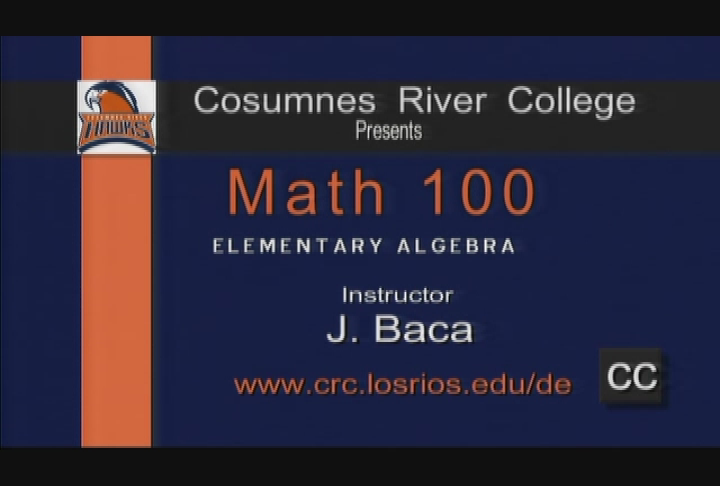 Thumbnail image for CRC Encore Class - Elementary Algebra