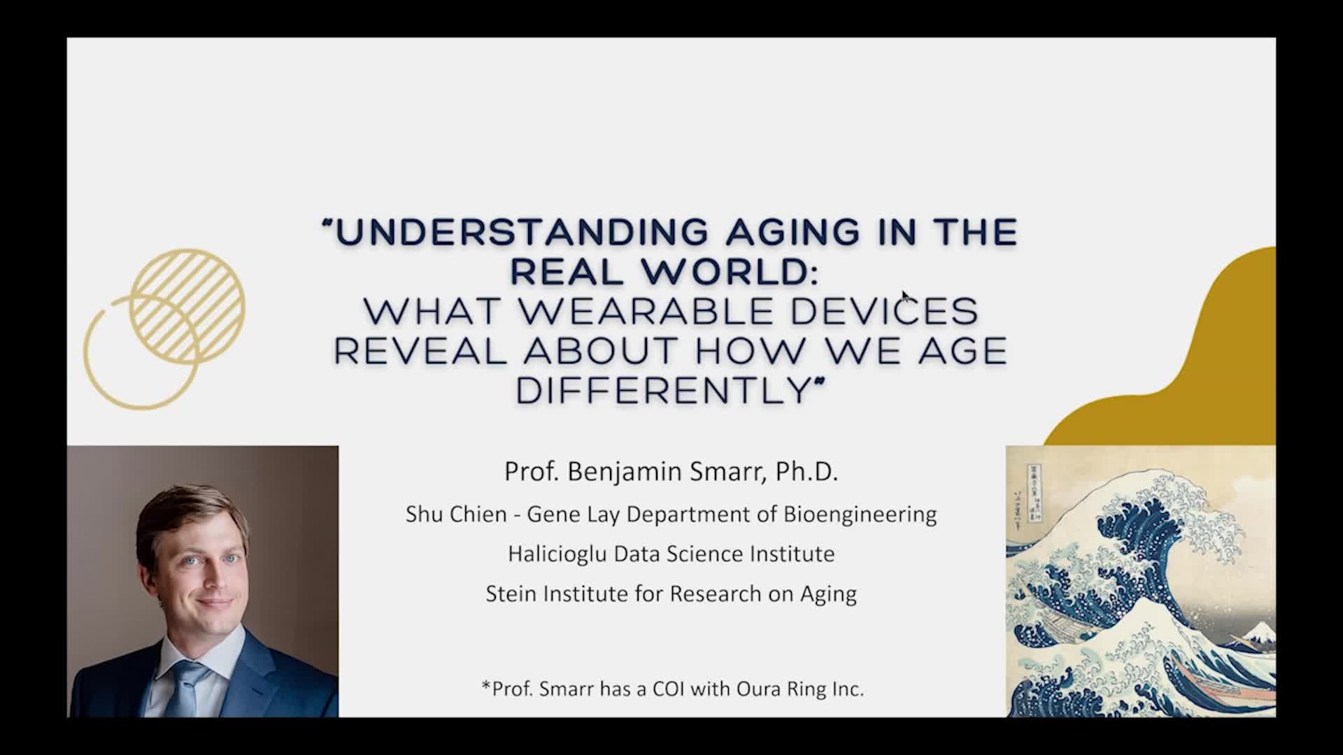 Thumbnail image for UCTV: Understanding Aging in the Real World: What Wearable Devices Reveal About How We Age Differently with Benjamin Smarr