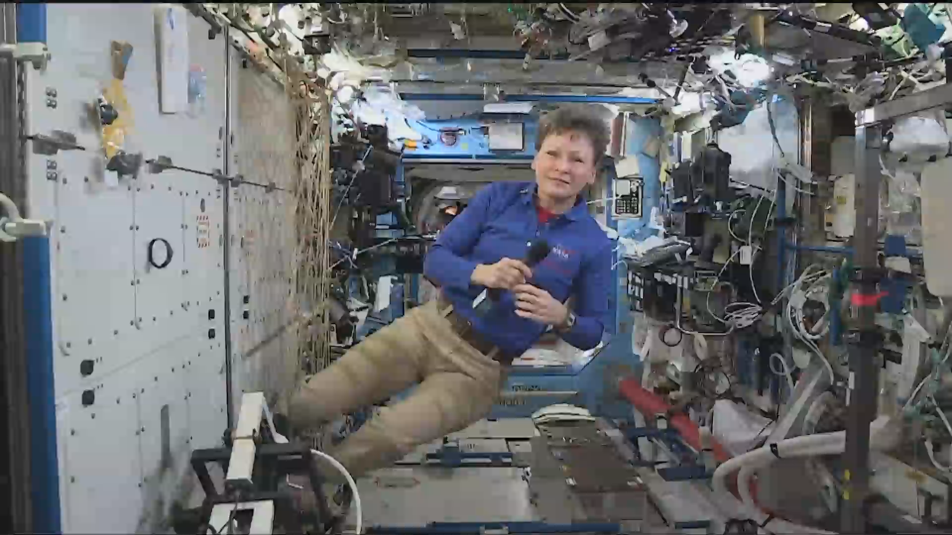 Thumbnail image for NASA Space Station Crew Member Discusses Life in Space with Network Outlets