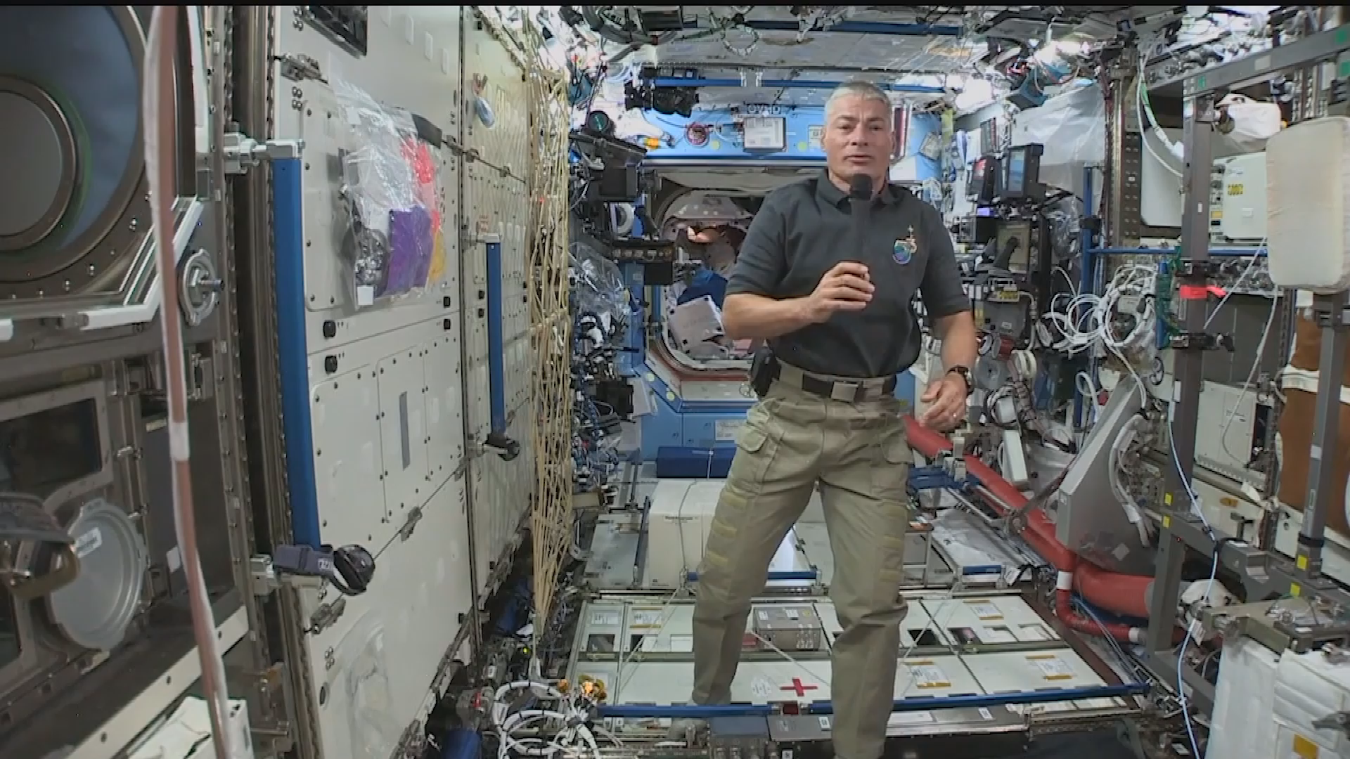 Thumbnail image for NASA Space Station Crew Member Discusses His First Days in Space with Minnesota Students