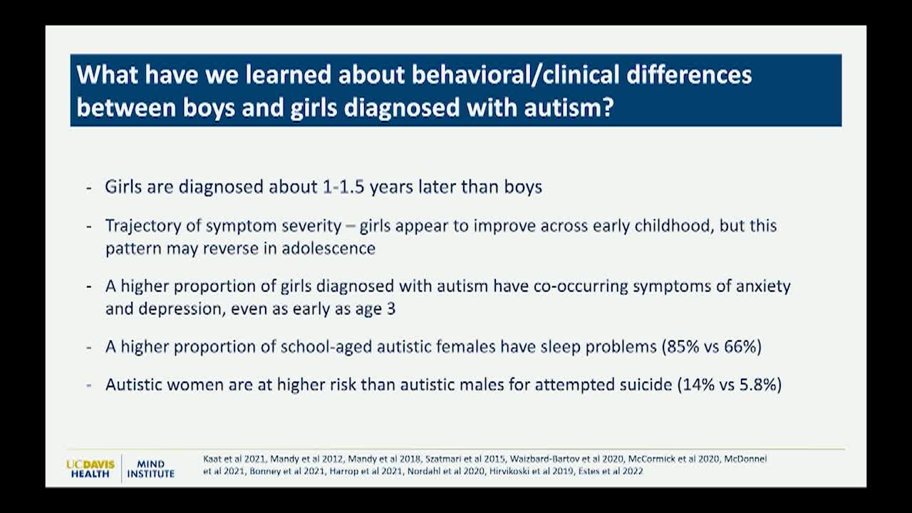 Thumbnail image for UCTV: Women and Girls on the Autism Spectrum: Recent Findings and New Directions with Christine Wu Nordahl - Autism Tree Annual Neurodiversity Conference 2024