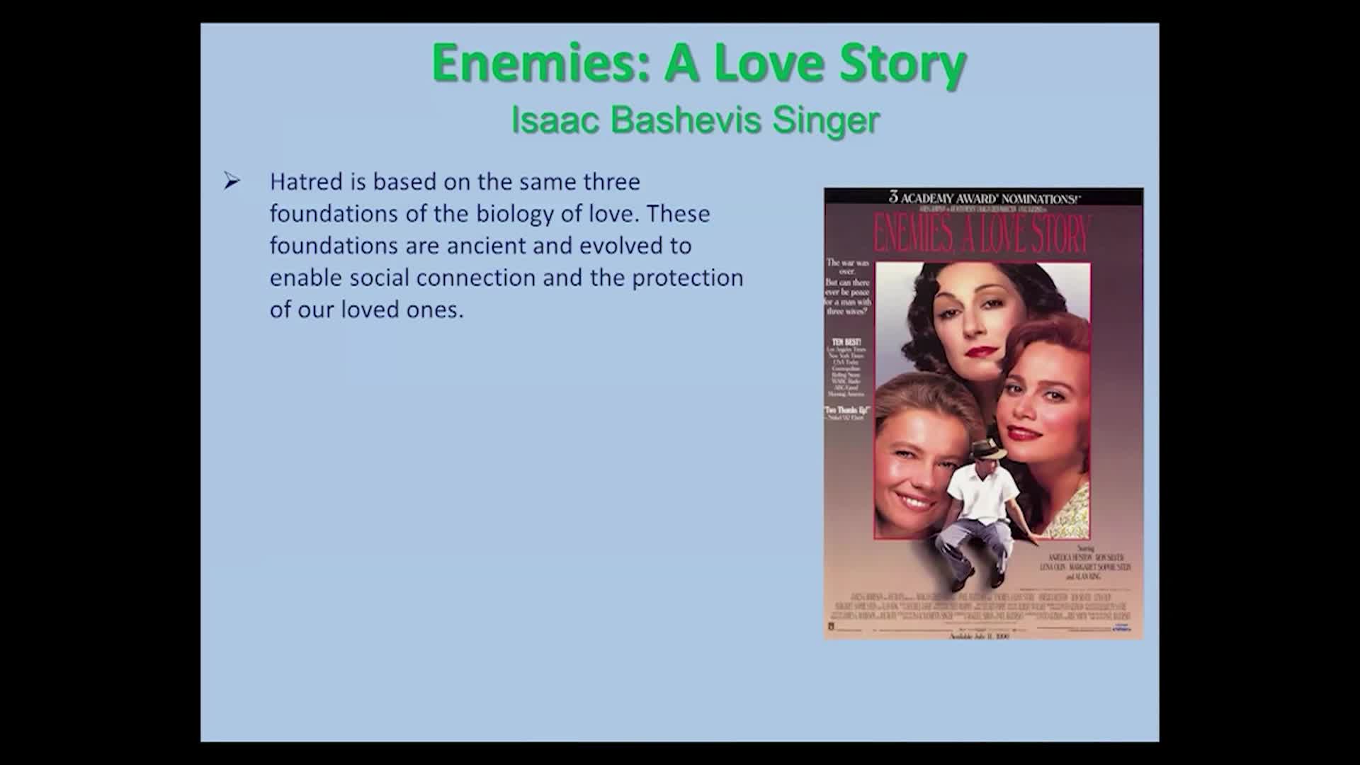 Thumbnail image for UCTV: CARTA: The Biology of Hatred: Why Love Turns to Hatred and What We Can Do About It with Ruth Feldman