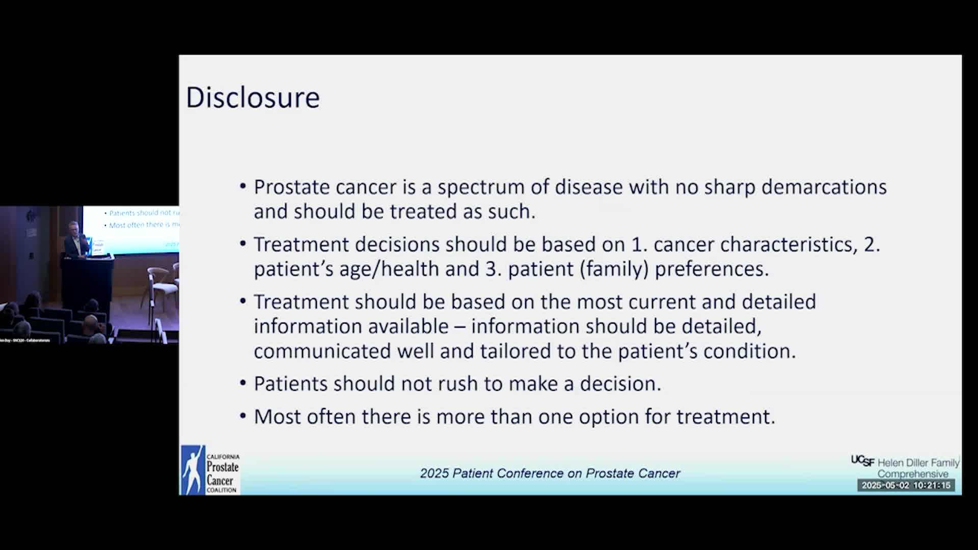 Thumbnail image for UCTV: More on Localized Prostate Cancer